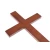 Krzyż prosty drewniany brąz rustykalny 42 cm